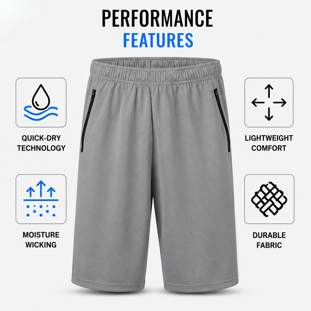 Mens Athletic Shorts 4 Pack Workout & Basketball Shorts
