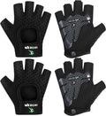2 Pairs Workout Gloves Adjustable Weight Lifting Gym Exercise Training Breathable Workout Gloves with Full Palm Protection for Men and Women Fitness, Biking, Pull Up