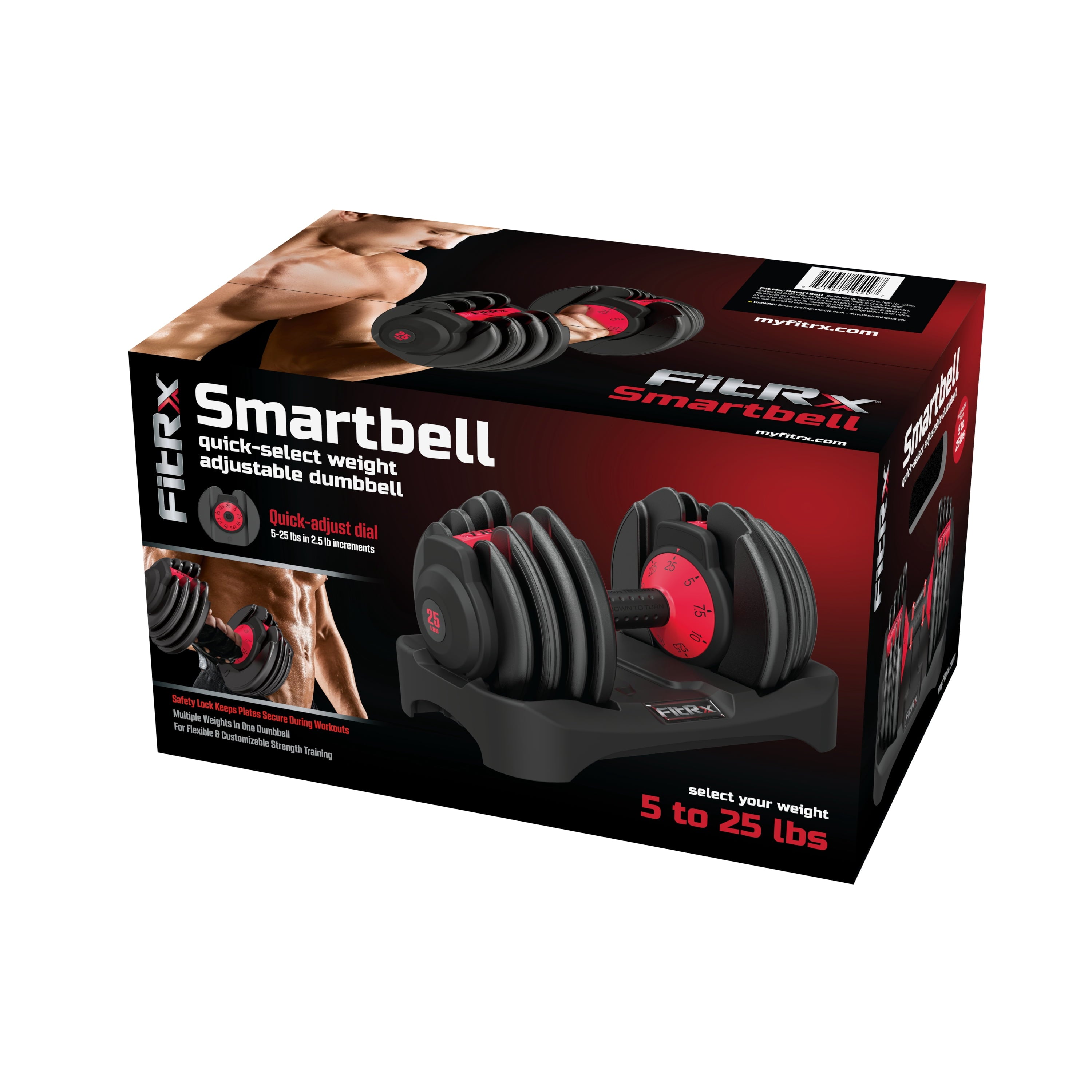 Smartbell, 9 in 1 Adjustable Dumbbell, 25 Lb