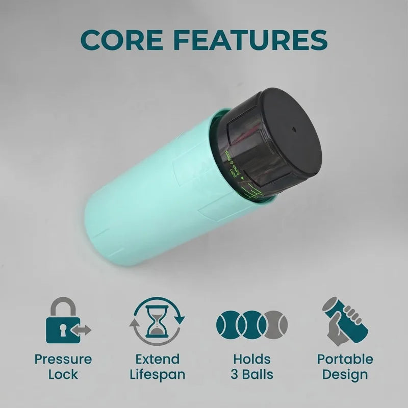 Tennis Ball Pressure Maintain Repair Container for Beach Tennis Ball Shape Restore Bounce Ball Protect Pressurizer Saver 2024